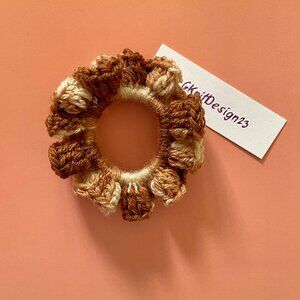 Crochet Hair Tie, Handmade Scrunchies, Bun Holder